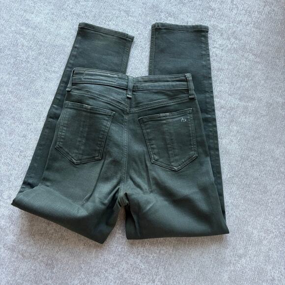 Rag and Bone Coated Olive Jeans - Picture 5 of 5
